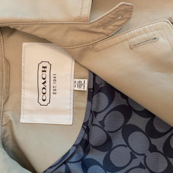Coach Trench Coat Jacket Size  XL - Picture 14 of 15